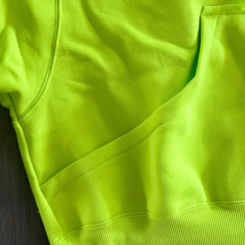 Nike Phoenix Fleece Over-Oversized Hoodie Sweatshirt Cyber Neon Green  Wmn Small